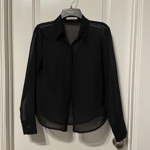 Sheer Abercrombie button down shirt